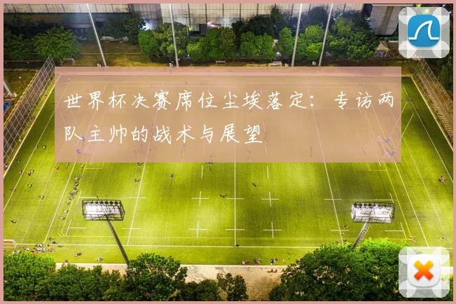 世界杯决赛席位尘埃落定：专访两队主帅的战术与展望